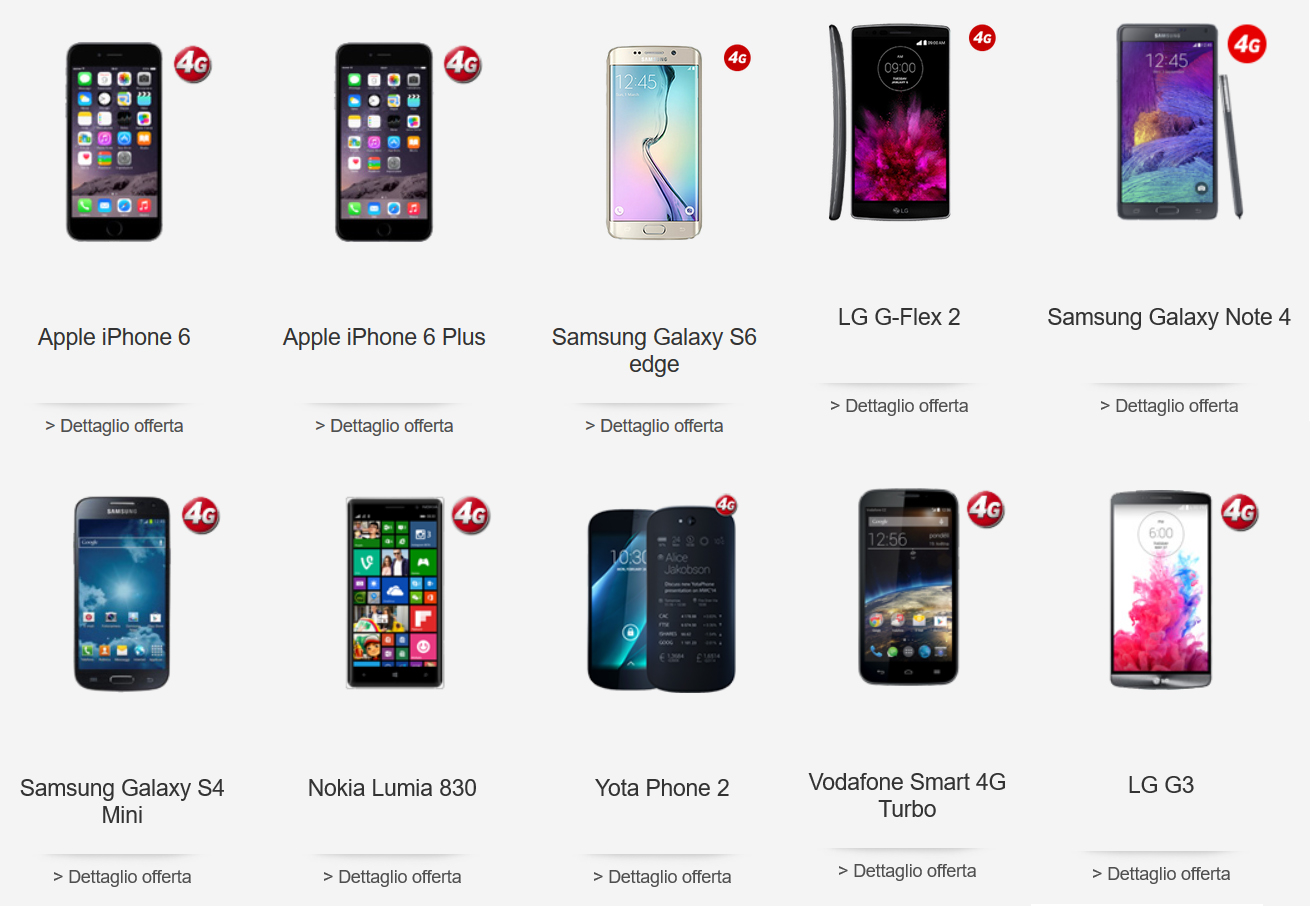 Vodafone: offerte Ricaricabile per Apple iPhone 6s Plus