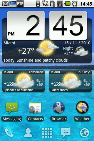Animated Weather Widget