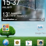 LG Optimus 4x HD widget Meteo