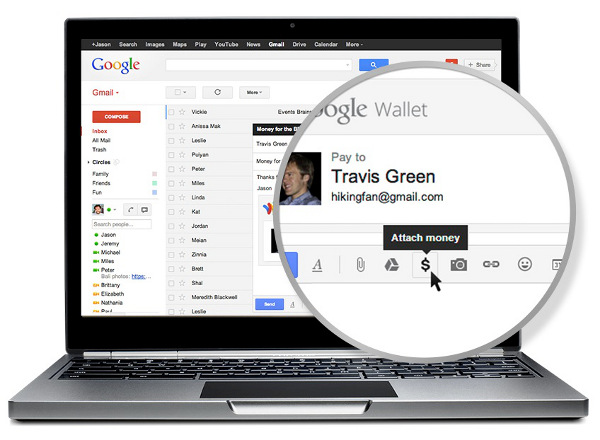 google wallet gmail