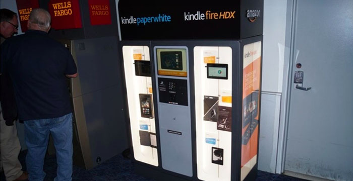 Amazon testa un distributore automatico di Kindle