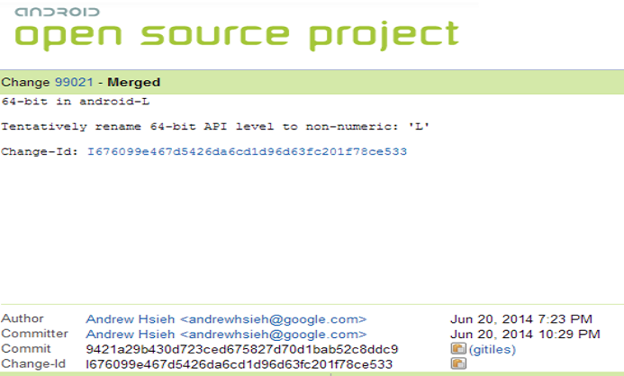 AOSP-Commit-99021