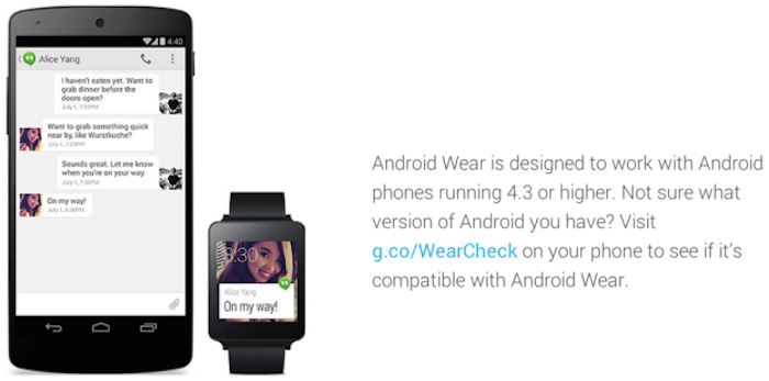 Android-Wear-compatibilità Android-Wear-compatibilità