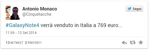 prezzogalaxynote4