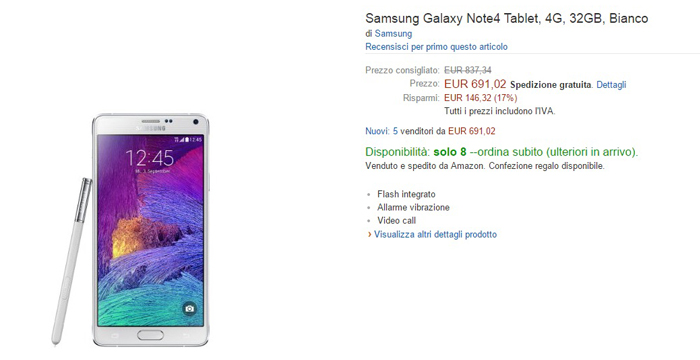 samsungglaxy note4-amazon