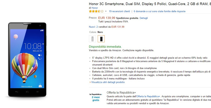 Honor 3C - amazon