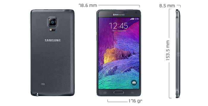 samsungalazynote4-dimensions