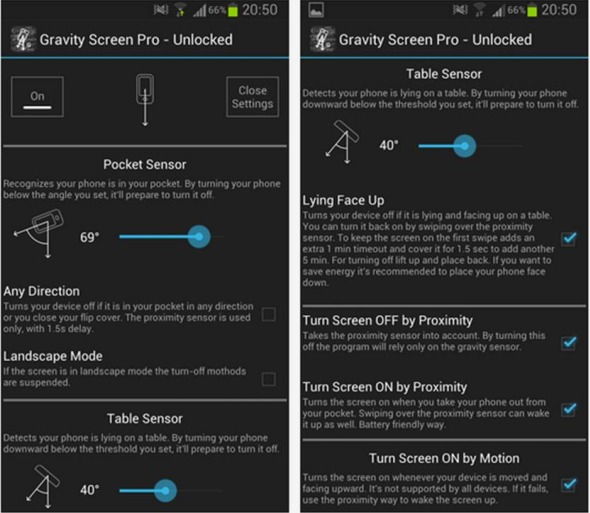 Gravity Screen – On Off tenere schermo acceso Android Gravity Screen – On Off tenere schermo acceso Android