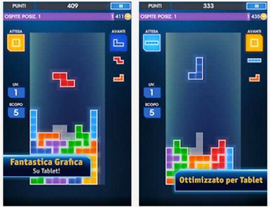 Tetris giochi del passato per Android