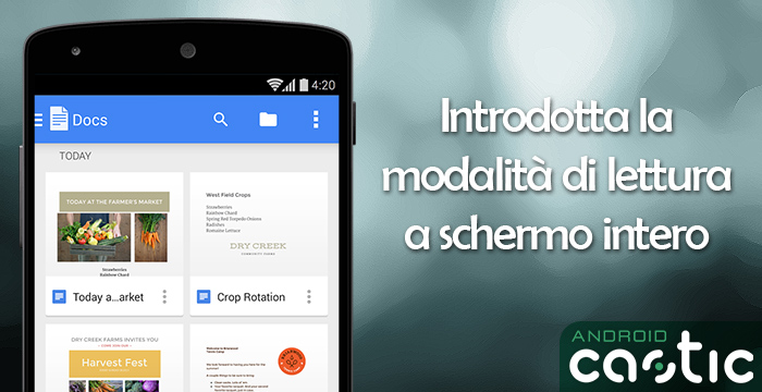 google-docs-lettura-schermo-intero Google Docs lettura a schermo intero