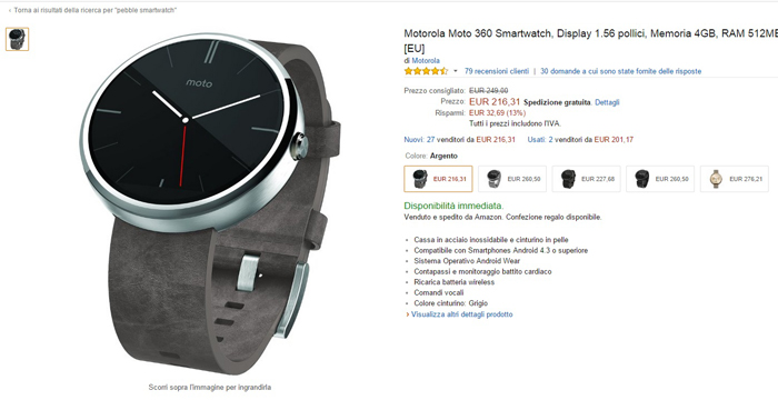 motorola moto 360 - amazon-17032015