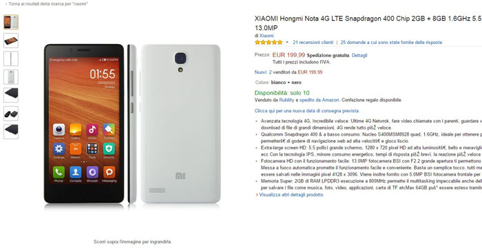 xiaomi hongmi note 4g -amazon-25032015