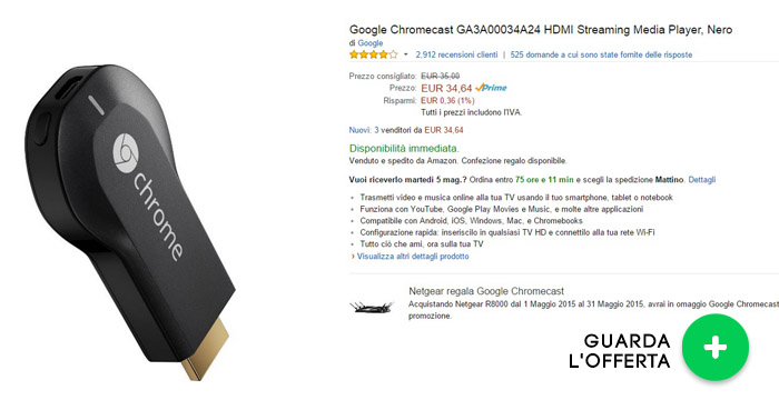 google-chromecast-offerte-elettronica-maggio2015