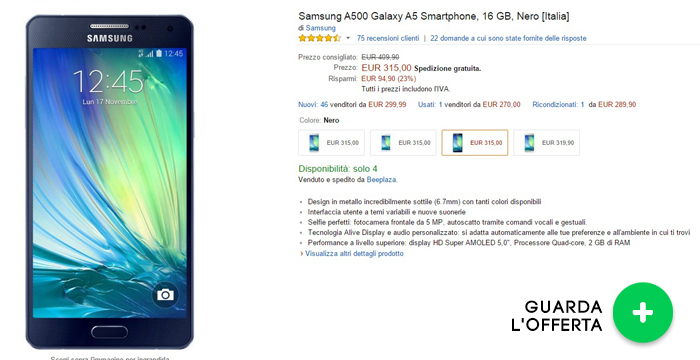 samsung-galazy-a5-migliori-offerte-amazon-08062015