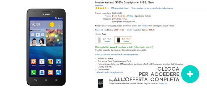 Huawei-Ascend-G620s-migliori-offerte-amazon-28072015