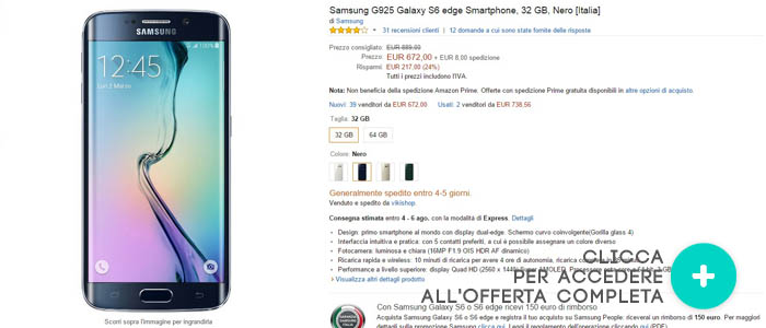 Samsung-Galaxy-S6-Edge-migliori-offerte-amazon-28072015