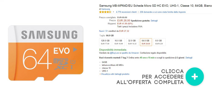 samsung-microSD-64GB-offerte-elettronica-luglio-01072015