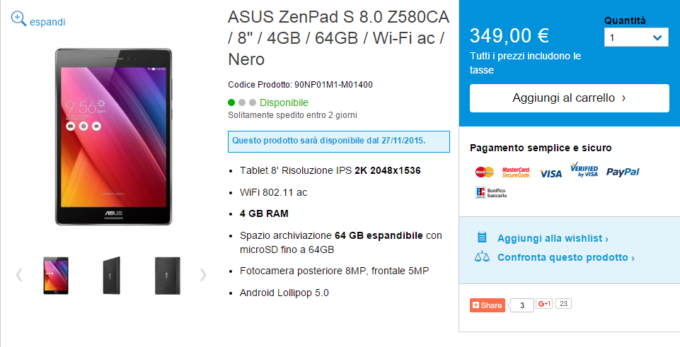 Asus ZenPad S 8.0