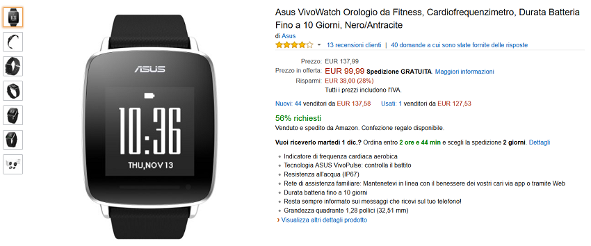 Amazon,-Black-Friday-Asus-VivoWatch-in-offerta-a-meno-di-€-100-2