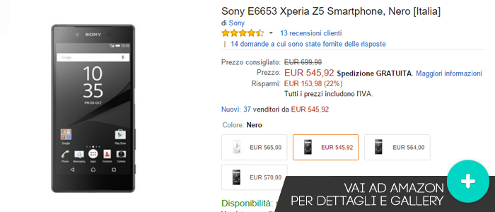 Offerte-Amazon-Sony-Xperia-Z5