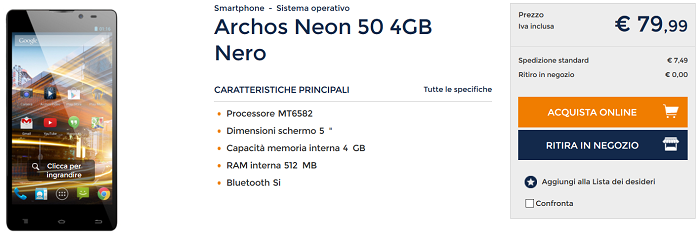 Archos-50-Neon-i-migliori-prezzi sull'economico-da-5-pollici-4