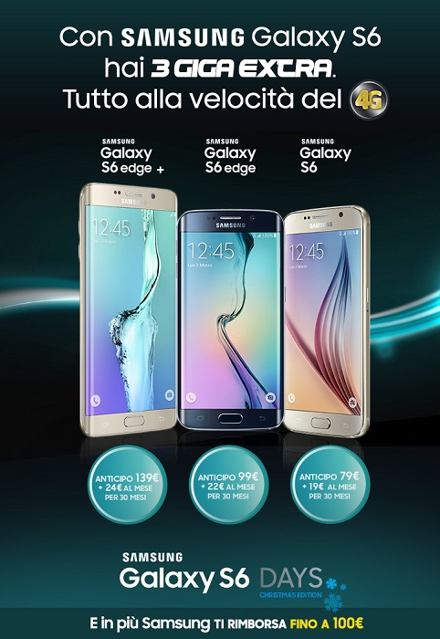 Samsung-Galaxy-S6-Days-Christmas-Edition-acquista uno-degli-smartphone-con-Tre-e-Postemobile-1