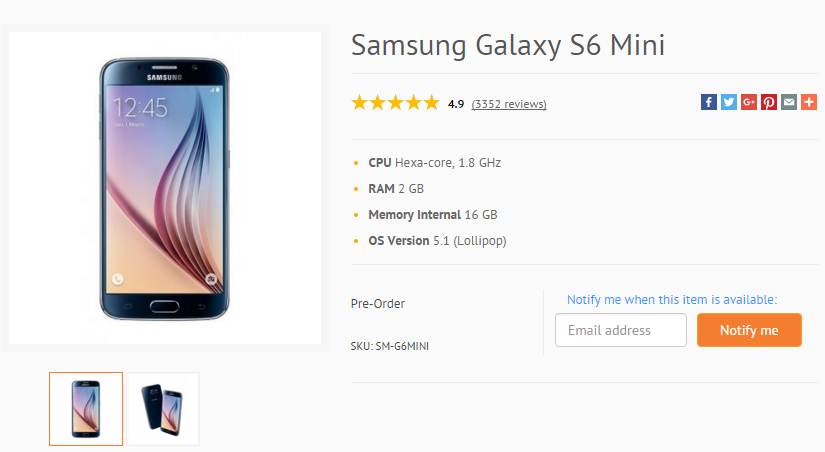 Galaxy S6 Mini