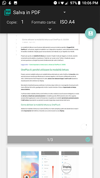 Salvare pagine web offline PDF