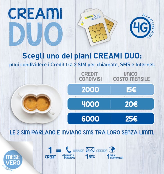Offerta-Postemobile-Creami-Duo-condividi-i-crediti-con-un'altra-sim-1
