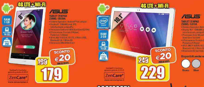 Offerte tablet volantino Expert.