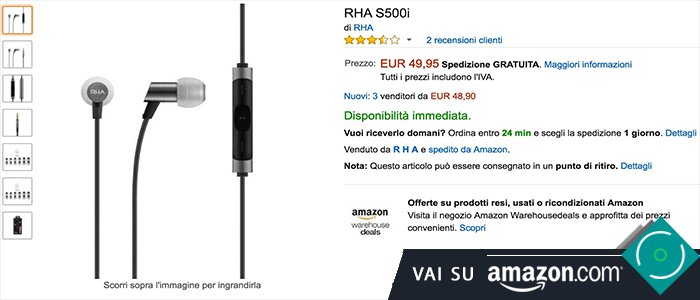 RHA S500i - Acquista su Amazon.it