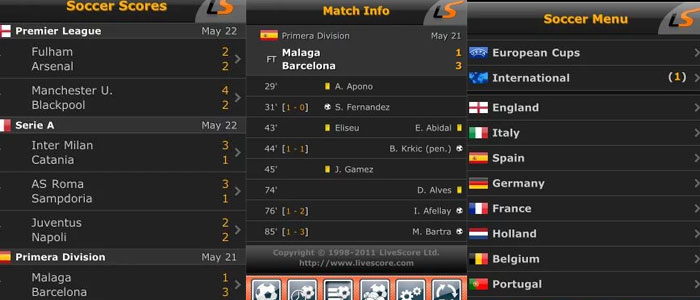 app livescore android