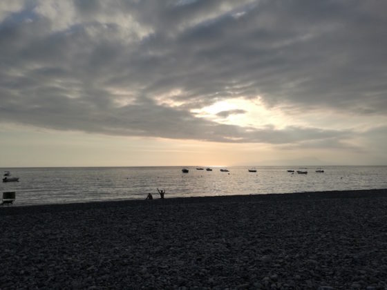 Foto scattata al tramonto