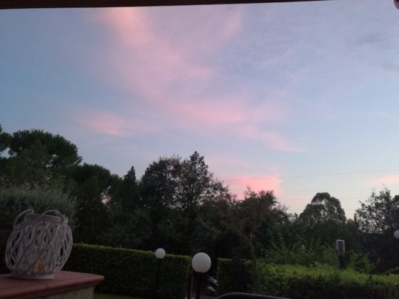 Foto scattata al tramonto