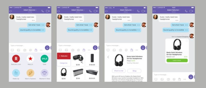 Viber supporterà lo shopping in chat