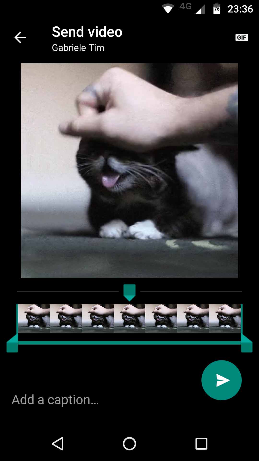 Come convertire video in gif su whatsapp