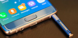 Samsung Galaxy Note 7 sistema di controllo