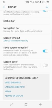 Samsung Galaxy S8 pulsanti software