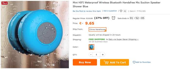 Mini altoparlante Bluetooth TomTop