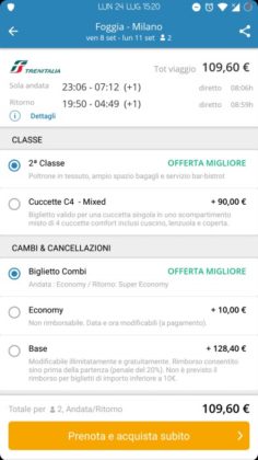 GoEuro app Android Recensione