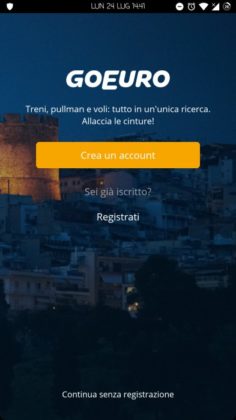 GoEuro app Android Recensione