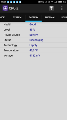 Mi 6 CPU-Z