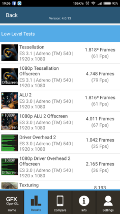 Mi 6 GFXBench