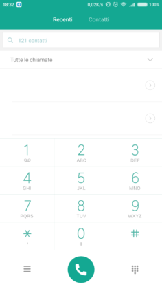 Xiaomi Mi 6 Dialer