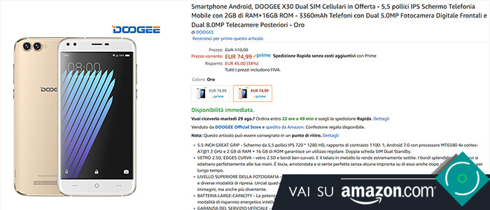 Doogee X30 recensione