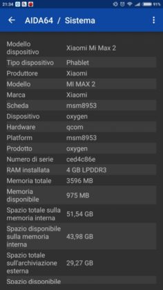 Mi Max 2 AIDA64