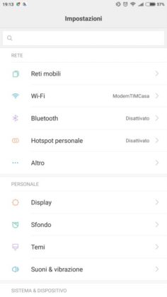 Mi Max 2 Impostazioni
