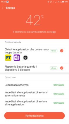Mi Max 2 app Sicurezza