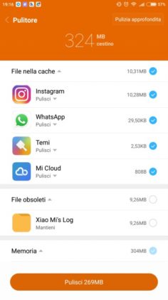 Mi Max 2 app Sicurezza