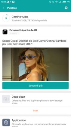 Mi Max 2 app Sicurezza
